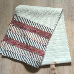 Anthropologie Knit Scarf Winter White